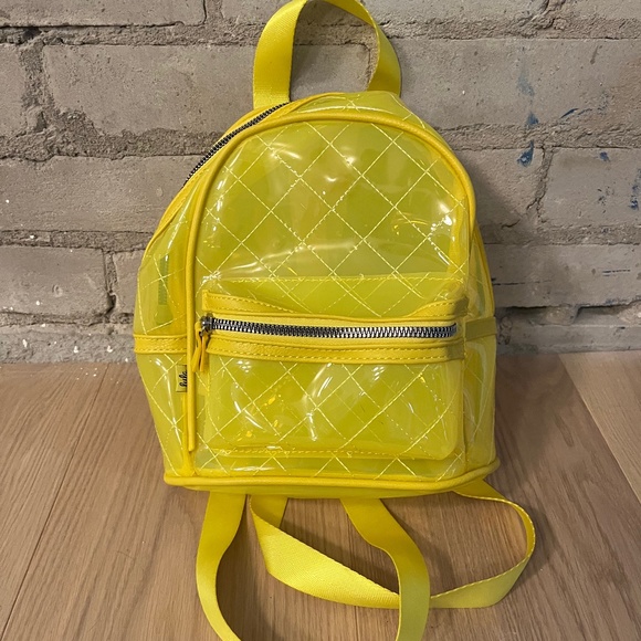 Clear yellow small backpack - Picture 1 of 2